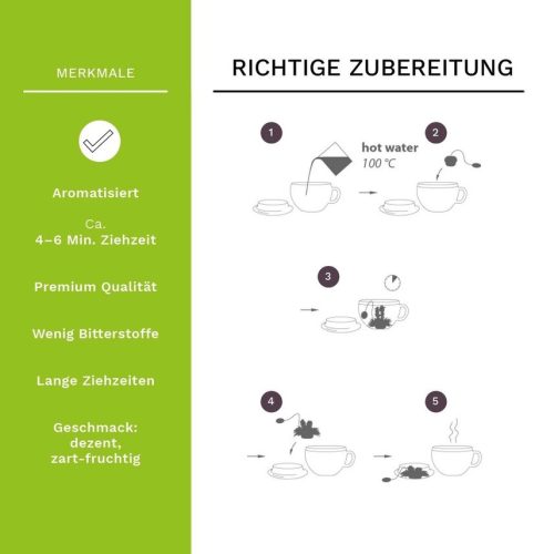 Set ceai infloritor Creano ErbluhTeelini pentru cana, 8 bucati (4 arome), ceai verde