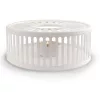 Suport incalzire ceainic Creano Stripes, alb, din inox, cu suport pentru lumanare
