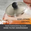 Ceainic din sticla Creano, 1,6 L, cu sita din inox si capac, pentru ceai vrac