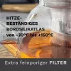 Ceainic din sticla Creano All-in-One, 0,8 L, cu infuzor din inox si capac, anti-picurare