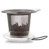 Cana pentru ceai Creano Jumbo, 450 ml, sticla borosilicata, cu maner