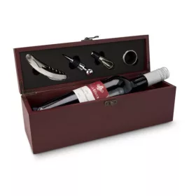   Cutie accesorii vin Rominox Vino Classic, lemn, 4 accesorii, prezentare cadou, fara vin
