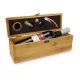 Cutie accesorii vin Rominox Vino Bamboo, bambus, 4 accesorii, prezentare cadou, fara vin