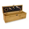Cutie accesorii vin Rominox Vino Bamboo, bambus, 4 accesorii, prezentare cadou, fara vin