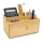 Organizator birou Rominox Butler, bambus, 3 compartimente, tava detasabila, design compact