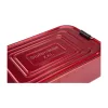 Lunchbox Rominox Quadra Red, 900 ml, aluminiu rosu, separator ajustabil, inchidere etansa