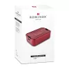 Lunchbox Rominox Quadra Red, 900 ml, aluminiu rosu, separator ajustabil, inchidere etansa