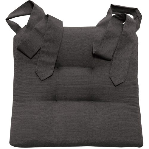 Perna Home pentru scaun cu panglica Homelevel, 42 x 46 cm, Gri, Poliester / Bumbac, 55197.73