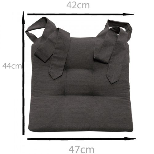 Perna Home pentru scaun cu panglica Homelevel, 42 x 46 cm, Portocaliu, Poliester / Bumbac, 55197.29