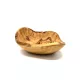 Bol rustic oval din lemn de maslin, 9-11 cm, latime 6 cm, pentru gustari si servire