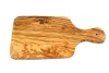 Tocator mic dejun din lemn de maslin cu maner, 30x15 cm, grosime 1.2 cm