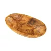 Bol oval din lemn de maslin, 12x8x3 cm, pentru gustari si servire