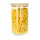 Borcan depozitare Rominox Cubo, 1,3 L, sticla borosilicata, capac bambus, etansare