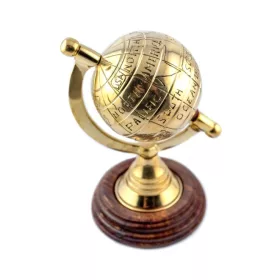   Glob decorativ Giftdeco GWB61, metal și lemn, 8,5 x 6,5 x 13 cm, stil glamour, minimalist, modern