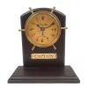 Ceas decorativ Giftdeco, alamă și lemn, înălțime 22 cm, stil nautic