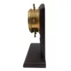 Ceas decorativ Giftdeco, alamă și lemn, înălțime 22 cm, stil nautic
