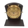 Ceas decorativ Giftdeco, alamă și lemn, înălțime 22 cm, stil nautic