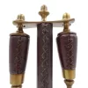 Lupă Giftdeco MIS-0742, alamă, sticlă și piele, 18 x 7,5 x 3,5 cm, stil retro, clasic