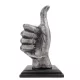 Figurină decorativa Giftdeco, aluminiu și lemn, 7 x 10 x 20 cm