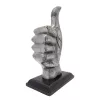 Figurină decorativa Giftdeco, aluminiu și lemn, 7 x 10 x 20 cm