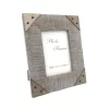 Ramă foto Giftdeco, pentru fotografie 10 x 15cm, lemn de mango și metal, 27,5 x 22,5 cm