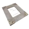 Ramă foto Giftdeco, pentru fotografie 13 x 18cm, lemn de mango și metal, 27,5 x 22,5 cm