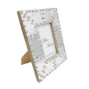 Ramă foto Giftdeco, pentru fotografie 15 x 10cm, lemn de mango și metal, stil industrial, glamour