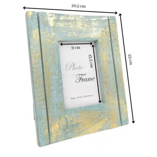 Ramă foto Giftdeco, pentru fotografie 15 x 10cm, lemn de mango