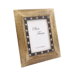   Ramă foto Giftdeco, pentru fotografie 18 x 13cm, lemn de mango și metal