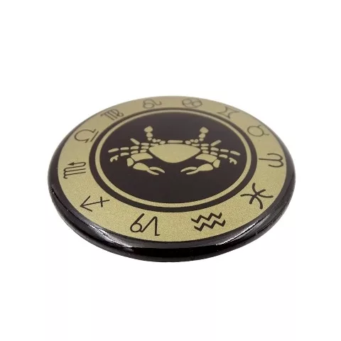Magnet zodiacal Giftdeco, metal, diametru 6 cm