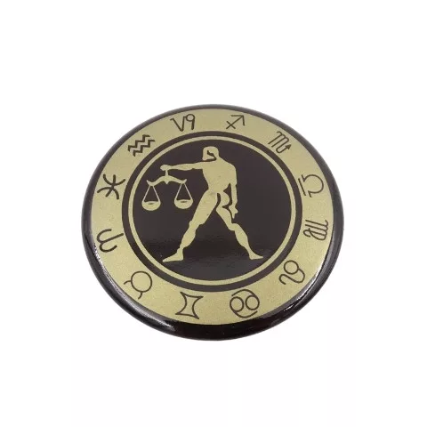 Magnet zodiacal Giftdeco, metal, diametru 6 cm