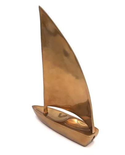 Machetă velier decorativ Giftdeco N-3044 din aluminiu, 47 x 38 cm