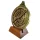 Astrolab decorativ Hemisferium H32, alamă și lemn, înălțime 12 cm, diametru 10 cm, stil modern, renaștere