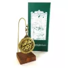 Astrolab decorativ Hemisferium H81, alamă și lemn, înălțime 13 cm