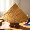 Instrument astronomic decorativ Hemisferium H39, alamă, înălțime 17 cm, lățime 15 cm