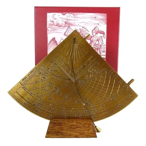 Instrument astronomic decorativ Hemisferium H39, alamă, înălțime 17 cm, lățime 15 cm
