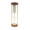 Clepsidră Giftdeco NC2624, alamă, sticlă și lemn, înălțime 30,5 cm, diametru 9,5 cm, stil clasic