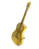 Miniatură chitara Giftdeco MUS-20, gift for guitarist, aluminiu și metal, 25 x 9,5 x 6,5 cm, stil clasic