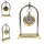 Ceas decorativ Giftdeco M02, sticlă și metal, 23 x 13,5 x 5,5 cm, stil retro, vintage, nautic