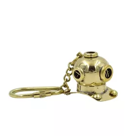   Cască de scafandru decorativa Giftdeco NC1133, cupru și metal, 3,2 x 3,2 cm, stil clasic