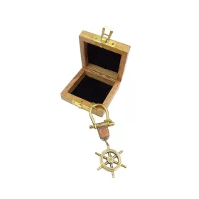   Timonă decorativa Giftdeco BN-2156, alamă, lungime 10,5 cm, diametru 3,8 cm