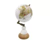Glob decorativ Giftdeco GLB-108 Voyager, baza marmura si lemn, 32 cm