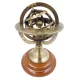 Astrolab decorativ Giftdeco NC1911, alama aurie si baza din lemn, 14 cm