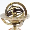 Astrolab decorativ Giftdeco NC1911, alama aurie si baza din lemn, 14 cm