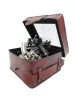 Sextant decorativ Giftdeco NC1514B – alamă, sticlă, 13 x 12 x 6 cm
