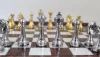 Set sah Italfama N137, metal și lemn, înălțime 7,5 cm, stil clasic