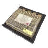 Set sah Italfama N001, alamă și piele, înălțime 5 cm
