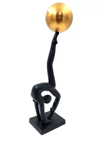 Figurină decorativa Giftdeco OC-225, metal, stil industrial, glamour, modern