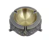 Scrumieră decorativa Giftdeco, metal, înălțime 4 cm, diametru 12 cm, stil retro, clasic
