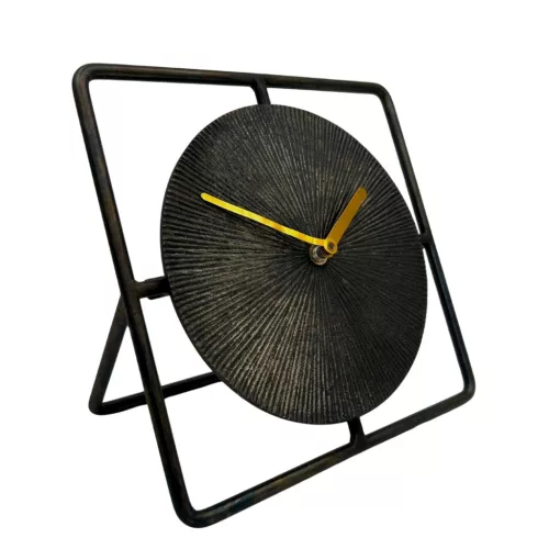 Ceas decorativ Giftdeco, metal, 20 x 4,5 x 20 cm